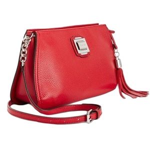CALVIN KLEIN ELANA Leather Crossbody Bag